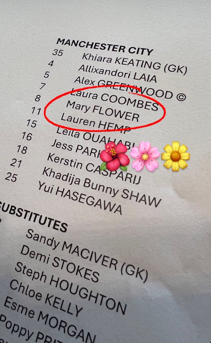Man City unveiling their new signing Mary Flower 😂