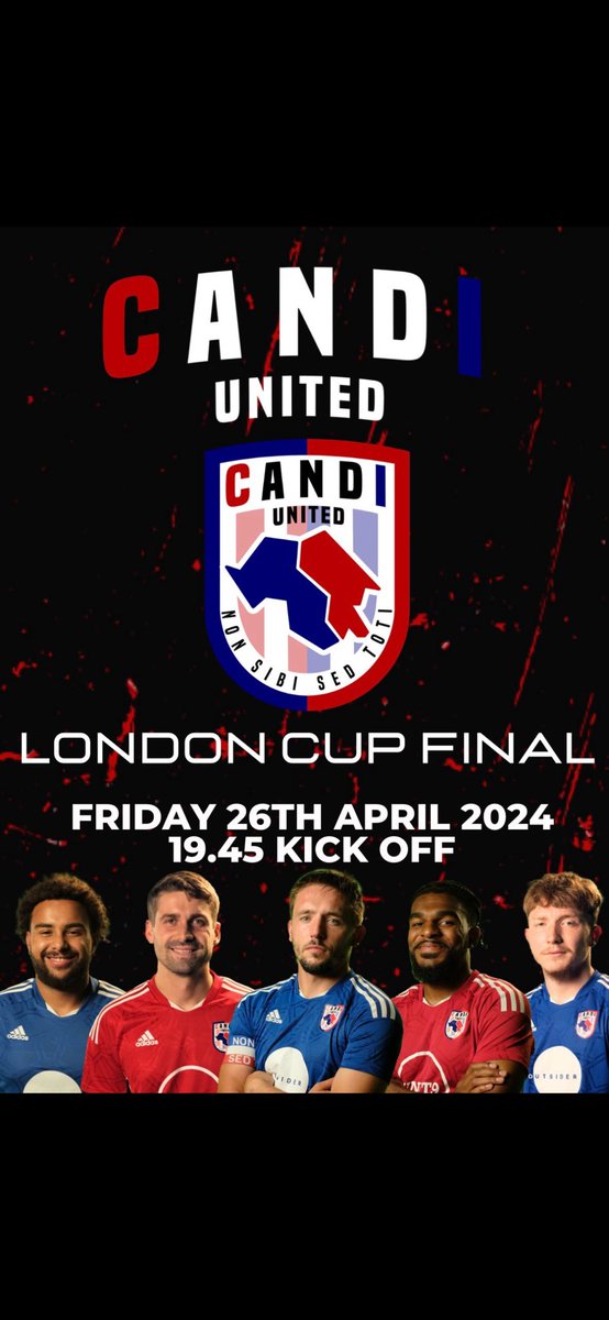 A resounding 5-0 win sees @CandIUNITED through to the final of the London Cup 🏆! So proud of this club, its incredible players and our wonderful community of fans and family. Save the date for the final, venue tbc