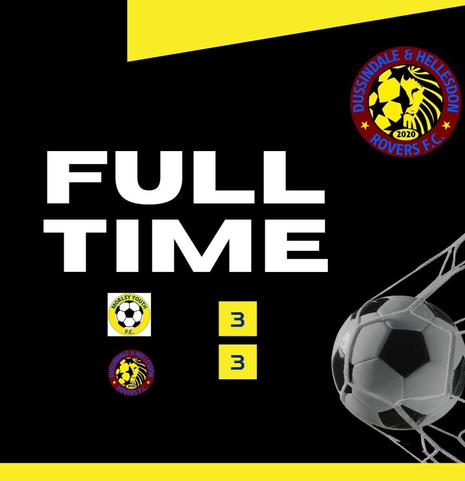Full-time: A point for the boys with only 10 fit players on the pitch!! . After going to 2-0 up we couldn't hold on and another controversial penalty in the 2nd half gives Morley a point. #upthedons 💛⚽️⚽️💛