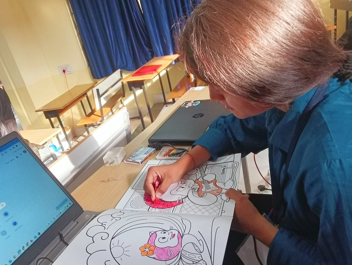 shrashti_11's tweet photo. HackHive with Colors 🎨🖍️#Team-CodHex  #techhunterssss #HackHive #Ravenclaw #sdsf  #GitHubAtHackHive @ankurg132 @GitHubEducation https://t.co/O7ePZPld7g