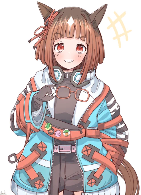 RPGに一人はいる頼れる系の頭脳メンバーみたいで好き(まだお迎え出来てない)#ウマ娘 #トランセンド 