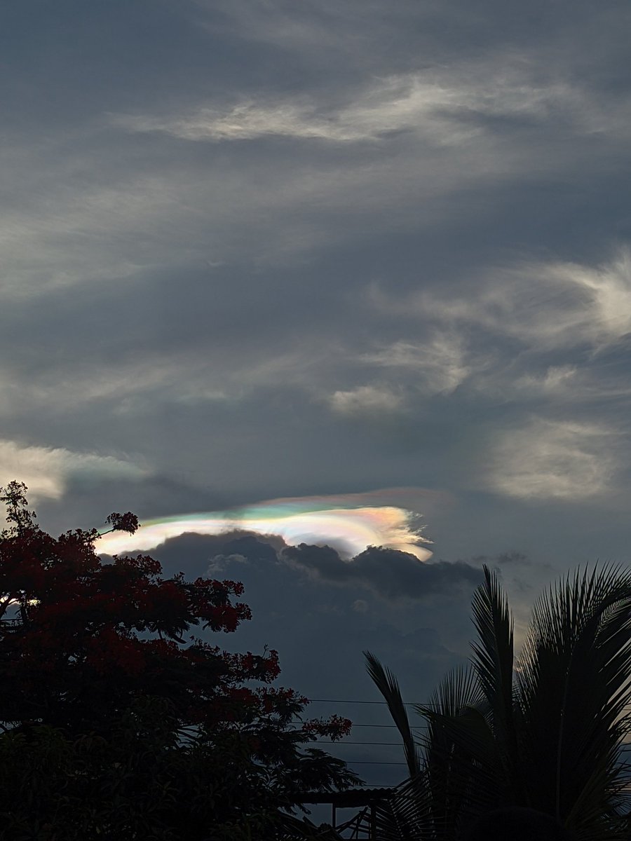 tffffab's tweet photo. Y'all look at this rainbow cloud I saw today https://t.co/0oPWxMjxEj