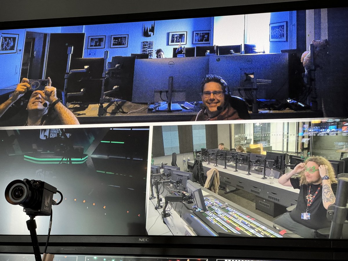 RiotTriaged's tweet photo. International production team! #LEC https://t.co/SvcIg5ENES