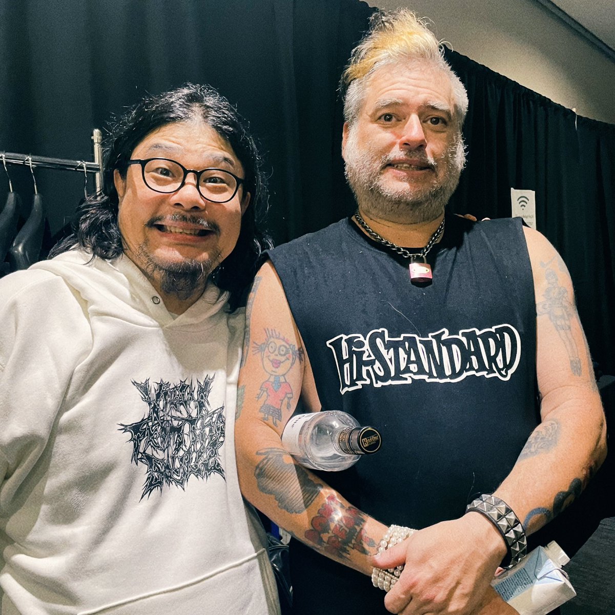punkspring was over！ Big thanks to #NOFX #ハイスタ のLIVEを袖で観