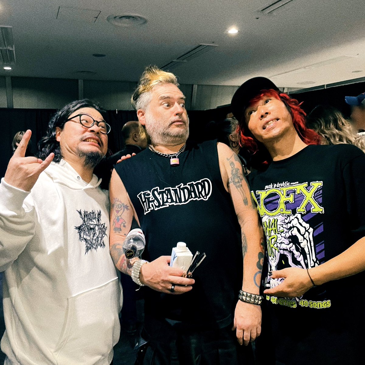 punkspring was over！ Big thanks to #NOFX #ハイスタ のLIVEを袖で観