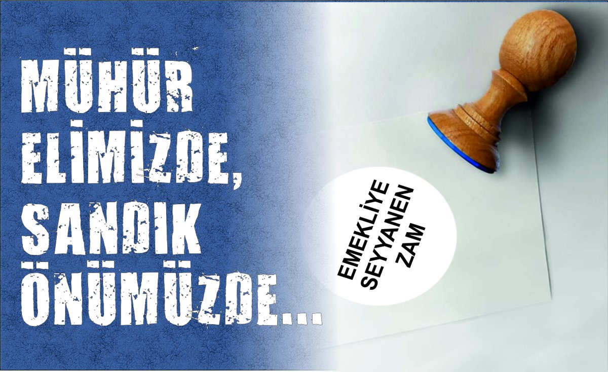 Emekliyi görmezden gelenlere ,
Emekli Cevabını 31 Martta verecek

#SandıktanSeyyanenÇıkacak