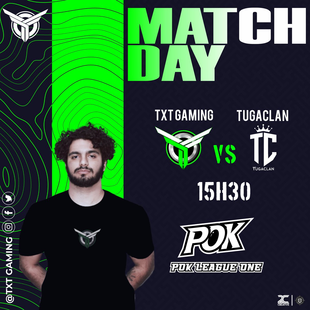 TxTgamingTxT's tweet photo. 🔥POK League One - Quartos-de-Final💫
🇵🇹 TxT Gaming vs Tuga Clan 🇵🇹
📺 Com transmissão de @damoNa7X e cast de @estrelo1_ 
https://t.co/nYkgJR307N
⏰️ 15h30

Vamos mostrar a nossa determinação e habilidade! Hoje enfrentamos @tuga_clan nos quartos de final da @pok_esports League https://t.co/Vo7OHM5DiW