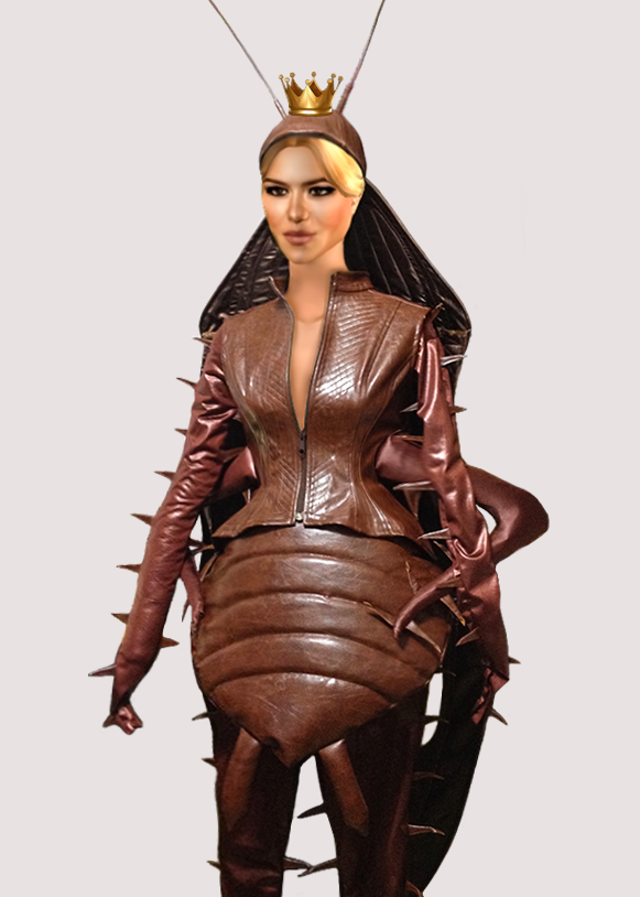 SimgmProMemes's tweet photo. Khloe Kardasim as the Kockroach Queen.

( simgm sims meme stan twitter media archive kardashians kardasims that's so watermelon podcast episode cockroach outfit edit picture ) https://t.co/s4qUd2IBzX
