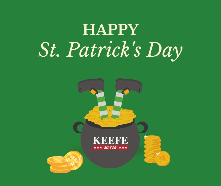 KeefeForRevere's tweet photo. Feeling lucky to celebrate St. Patrick's Day as the Mayor of such a vibrant city! Hope your day is sprinkled with some Irish magic. ✨☘️🌈

#HappySt.Patrick’sDay https://t.co/T6SCZUGzkk