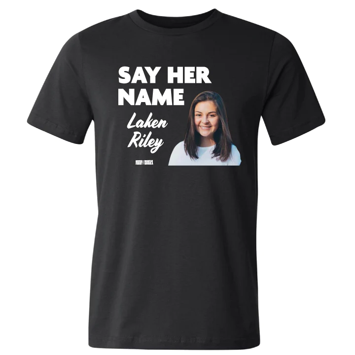 SebGorka's tweet photo. SAY. HER. NAME.

Laken Riley T-Shirts now available

https://t.co/eTczcAyGj4 https://t.co/Rsa87aJFkp