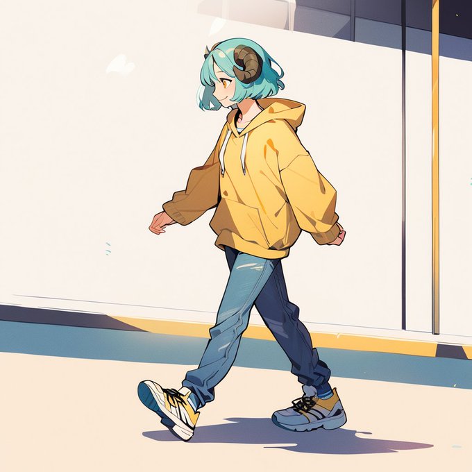 「closed mouth yellow hoodie」 illustration images(Latest)