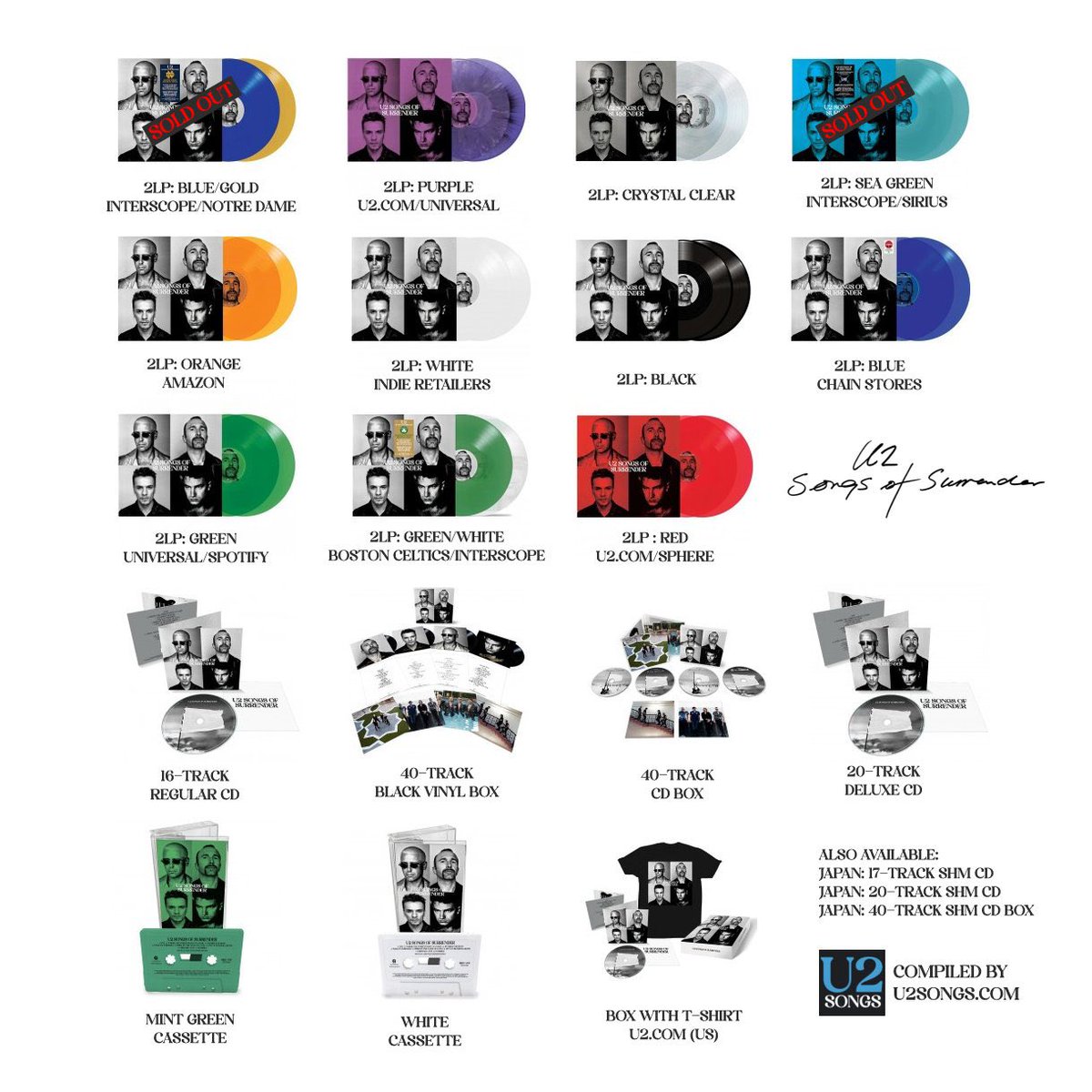 u2songs's tweet image. Today is the first anniversary of the release of “Songs of Surrender” - read more in our discography entry: u2songs.com/discography/u2…
#U2SOS40