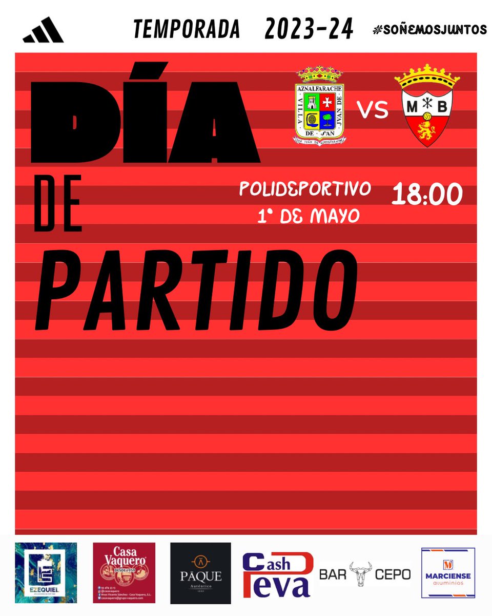 💪 | 𝐃𝐈́𝐀 𝐃𝐄 𝐏𝐀𝐑𝐓𝐈𝐃𝐎 

#SanJuanMarchenaBpie #SoñemosJuntos🤍❤️