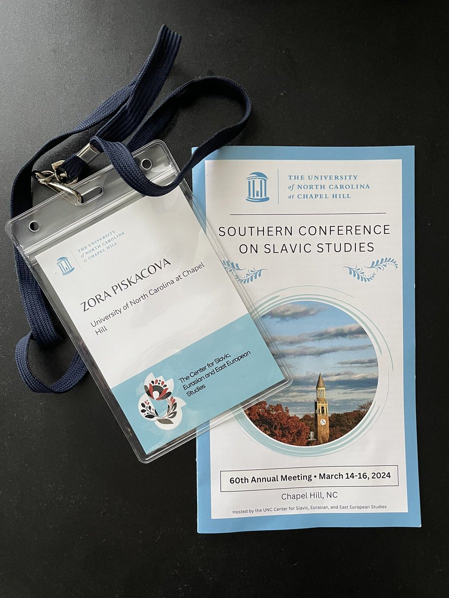 Many thanks to @UNC_CSEEES for organizing the 60th annual meeting of the Southern Conference on Slavic Studies! I’m not gonna lie… it was an absolute joy to present at home for once!