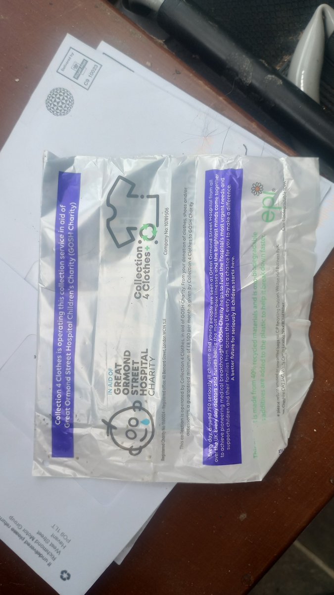 Just a reminder that <a href="/GOSHCharity/">Great Ormond Street Hospital Charity</a> is the local children's hospital doing great work for folk in that part of London. If you get this through your door and live elsewhere, please consider donating to your local children's hospital instead.<a href="/SotonChildHosp/">Southampton Children's Hospital</a> for example