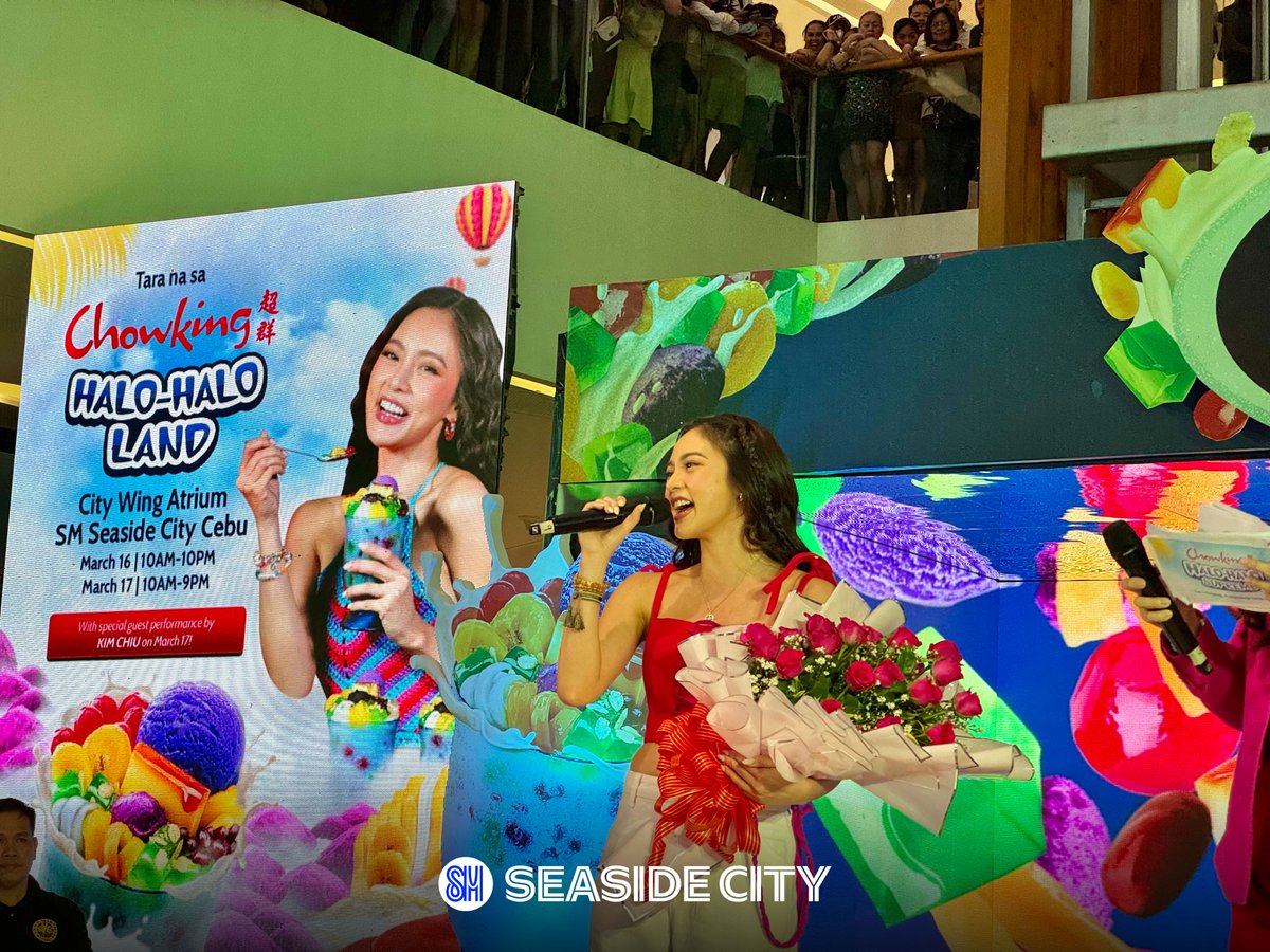 It was an #aweSM day at #ChowkingHaloHaloLand as Kim Chiu together with BGYO joins us for a day packed with fun activities here at the City Wing Atrium of SM Seaside! 🤩🍧

#EverythingsHereAtSM #AWorldOfExperienceAtSM