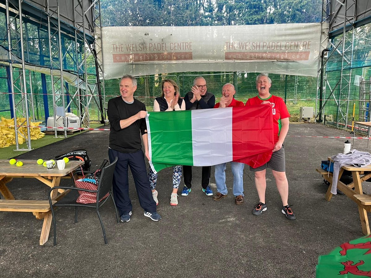 welshpadel's tweet image. The community at our Padel courts is just the best.
We can make a good time out of any occasion! ❤️

We had a mini pre rugby tournament before the Wales vs Italy match, arranged by Jane Carpanini one of our club ambassadors. 
#welshpadel #padel #padeltennis #rugby #walesrugby