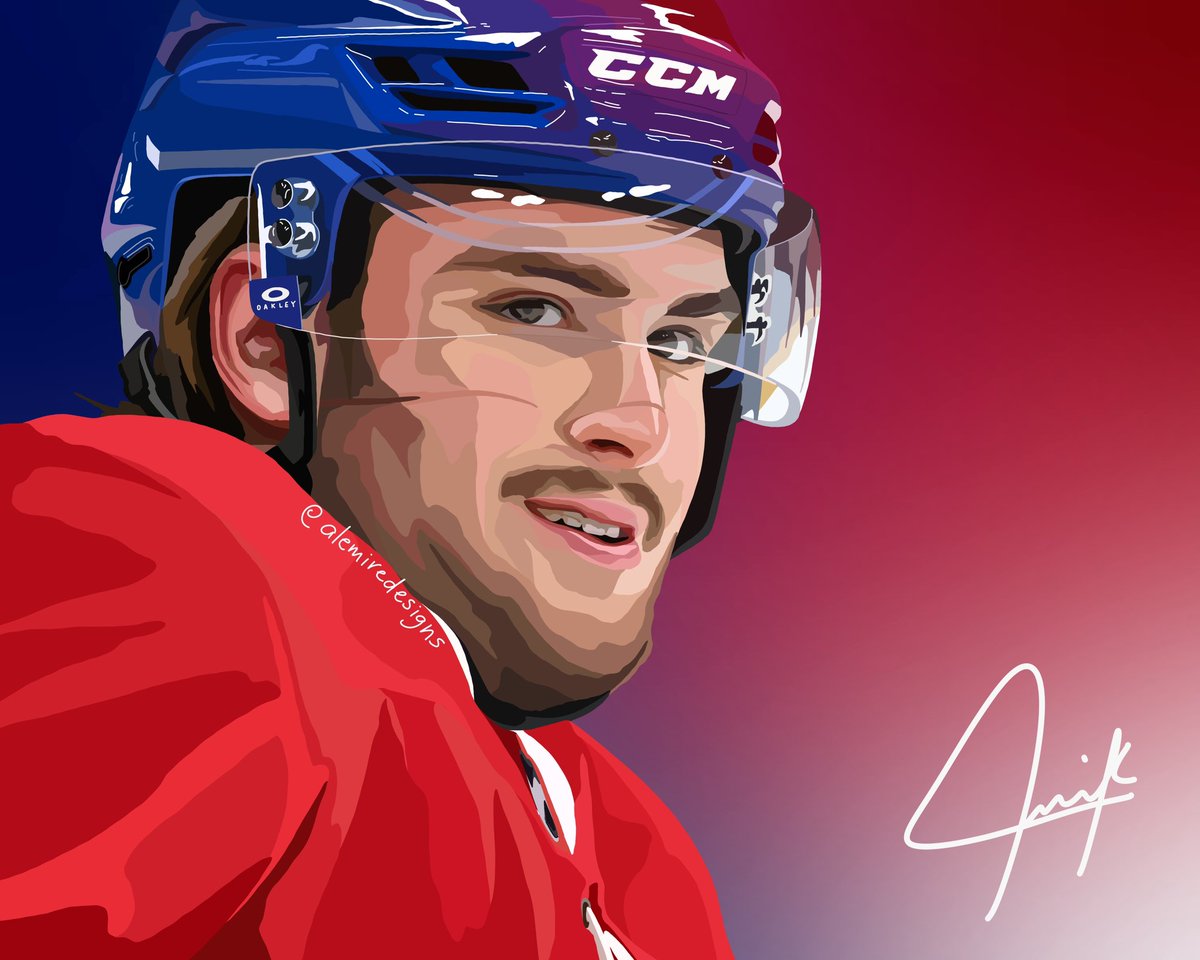 Start off your Sunday with this Joshua Roy illustration 🤌🏼 #gohabsgo @CanadiensMTL @NHL