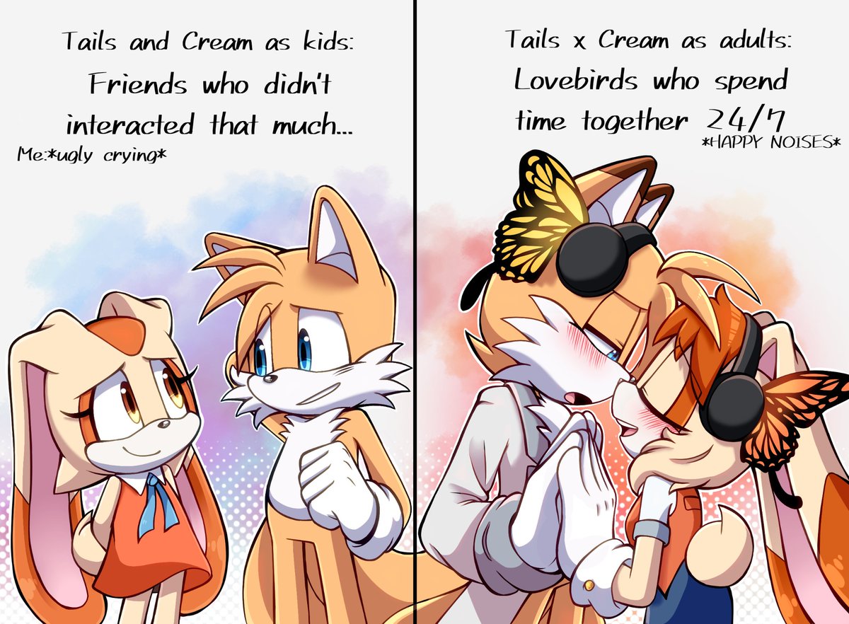 _Ra_Fox_'s tweet photo. 🫶🧡💛

#TailsxCream #Taiream #CreamTheRabbit #TailsTheFox https://t.co/FJgUVyflw5