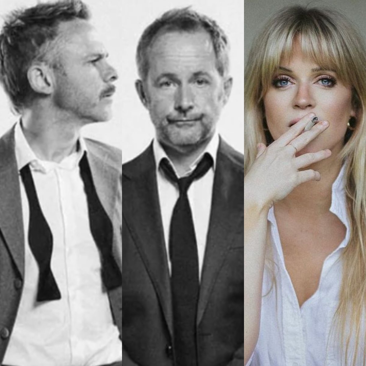 RichardCrouse's tweet photo. On this Richard Crouse Show we have #DominicMonaghan and @BillyBoydActor, stars of #RosencrantzandGuildensternareDead in at Toronto’s @CAATheatre, author #DollyAlderton on her latest best seller, #GoodMaterial and Glass Tiger singer Alan Frew. Listen here: https://t.co/bw1ckzhg3u https://t.co/pZ8Ze7oljg