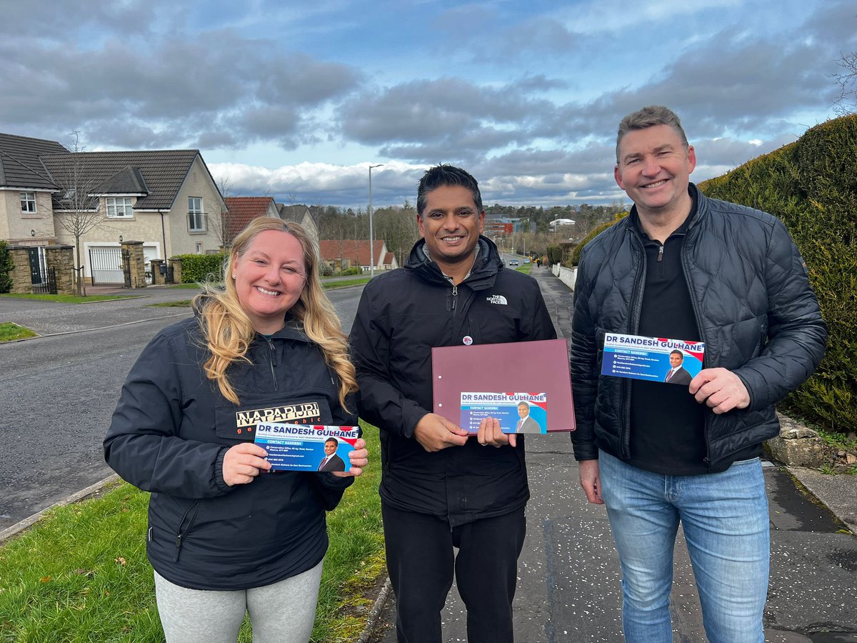 Great morning out campaigning in Newton Mearns with @BrianWhittle MSP and Lisa Cameron MP. East Renfrewshire: your priorities are my priorities. At the general election, I am the only candidate who can unseat the independence obsessed SNP.