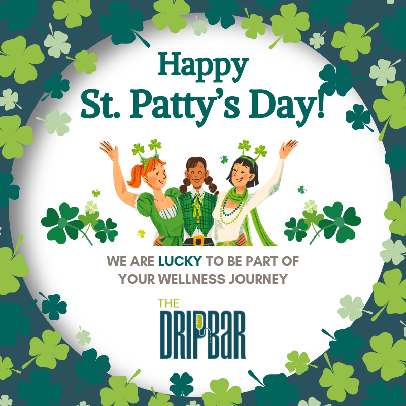 dripbarfoxboro's tweet photo. We hope you stay safe and enjoy your St. Patty’s Day celebration! Friendly reminder: hydration is key to celebrating safely. (Our products are not intended to diagnose, treat, cure, or prevent any disease.  Please see FDA Disclaimer on our website.) #Foxboro https://t.co/qIXuIBCqCE