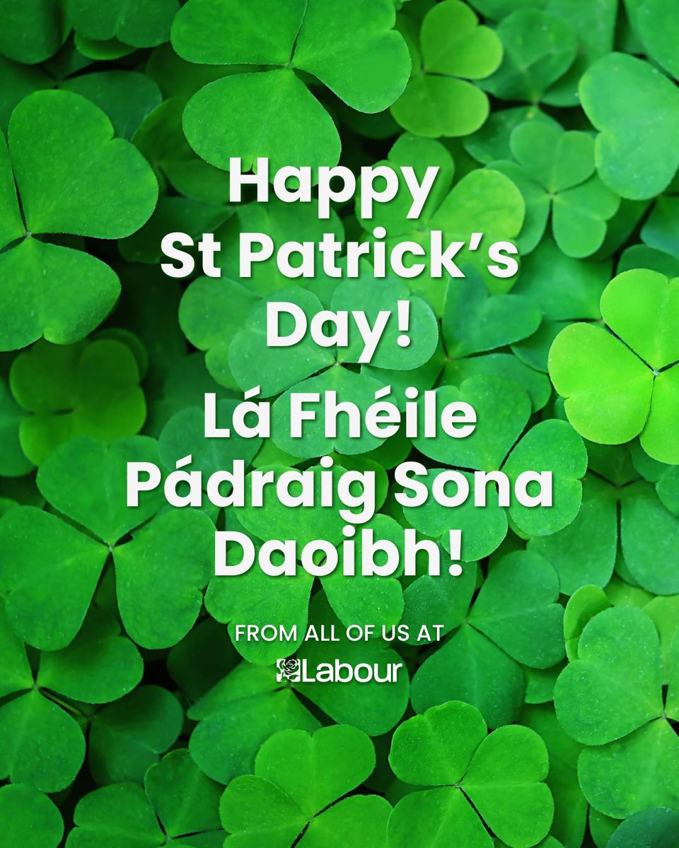 Happy Saint Patrick's Day to everyone celebrating in Birkenhead and beyond.