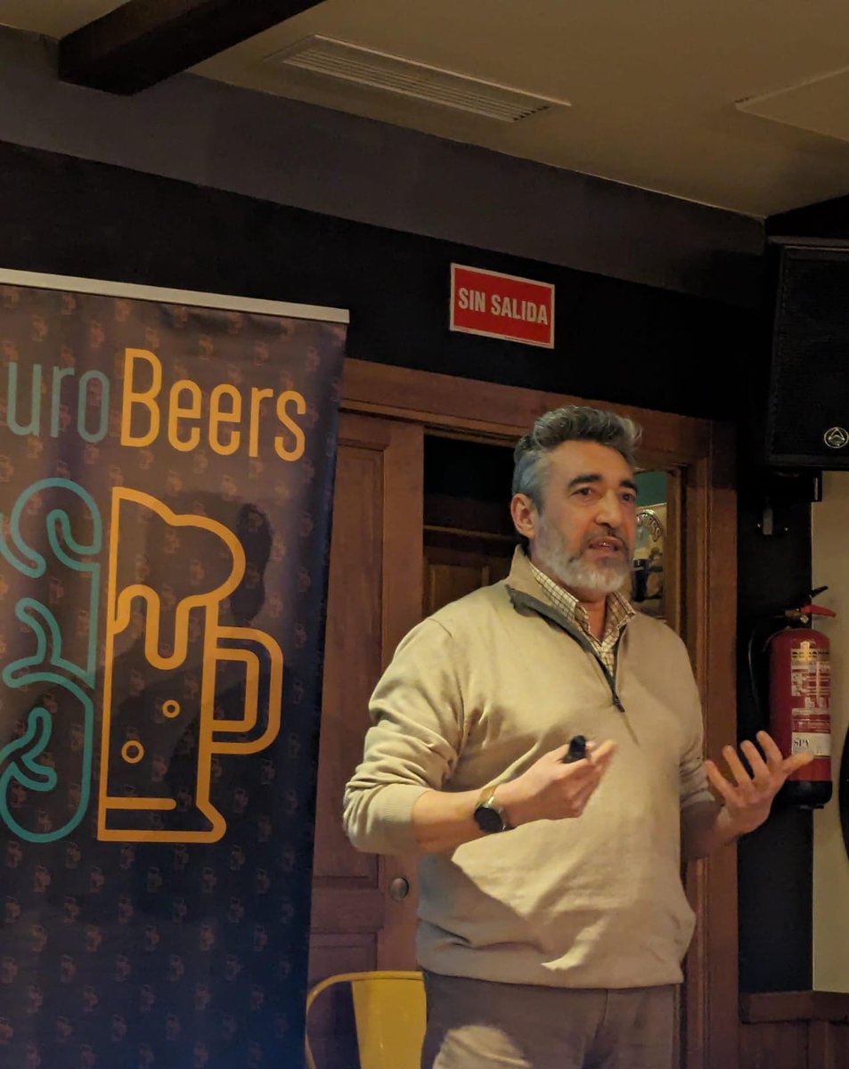 NeurobeersMad's tweet photo. 🤗 ¡Un agradecimiento especial a nuestro brillante ponente, José Luis Trejo, por compartir tu pasión por la neurociencia con nosotros! 🧠 @JLTrejo2

Su charla sobre los efectos del ejercicio en el cerebro fue realmente cautivadora e inspiradora. 🧗🏼‍♀️🤼‍♂️⛹🏼‍♀️🤽🏼‍♂️😊

#CerebroYEjercicio https://t.co/k82WzQFbiR