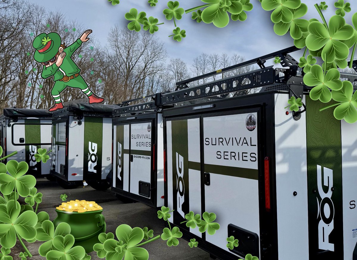 Feeling lucky as a leprechaun who just bought a RŎG!😄 Happy St. Patty’s Day and may the luck of the Irish shine upon you all.🍀

#encorerv #rogadventuretrailers #stpattysday #luckoftheirish #adventuretime #gocamping