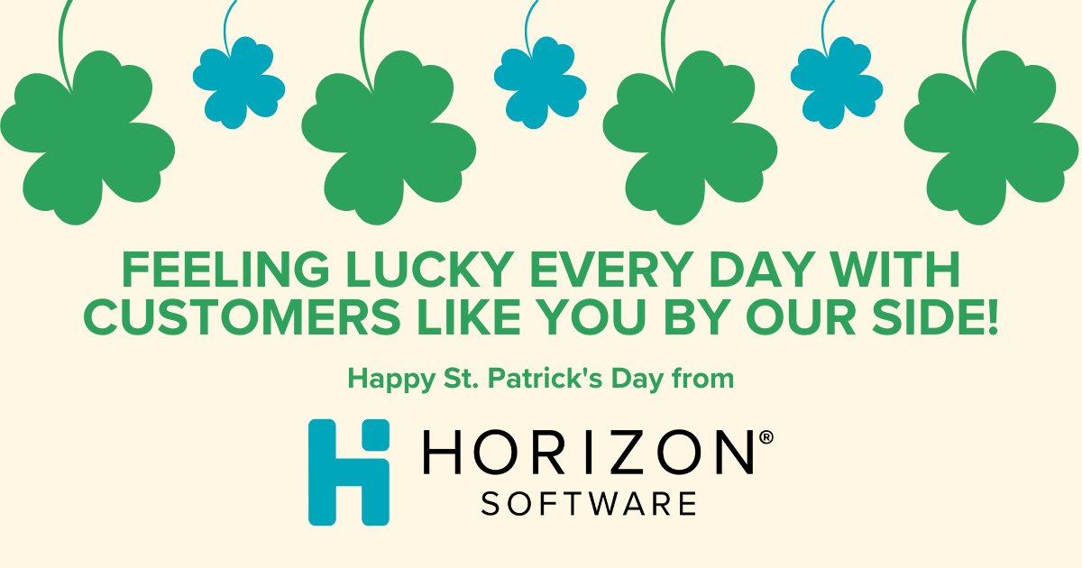 HorizonK12's tweet photo. We're feeling extra lucky today, thanks to our wonderful customers who make every day brighter! Happy St. Patrick's Day from the Horizon Software team! 🌈 https://t.co/3DTgko1ocA