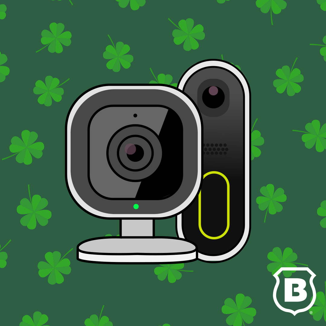 Make sure it’s just luck knocking on your door. 🍀🚪 Happy St. Patrick’s Day!​ #BrinksHome