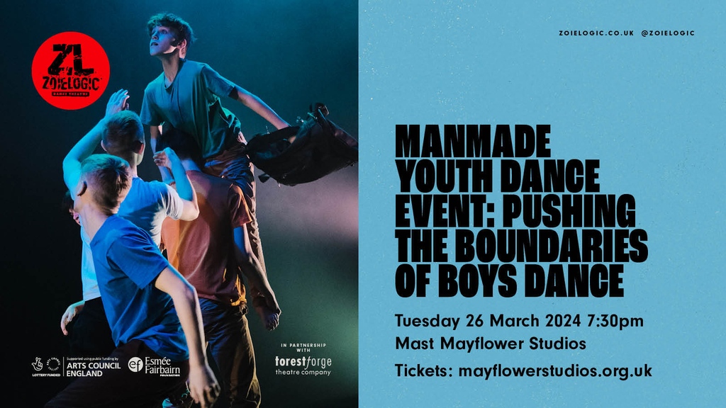 ManMade is BACK and heading for Southampton next week! Join us in celebrating boys' dance, showcase local talent and inspire more people to dance! 🗓️ SOUTHAMPTON: Tuesday 26th March at @MASTstudios - in partnership with @ForestForge_tc 🎟️Tickets: lnkd.in/ejjNpbDw