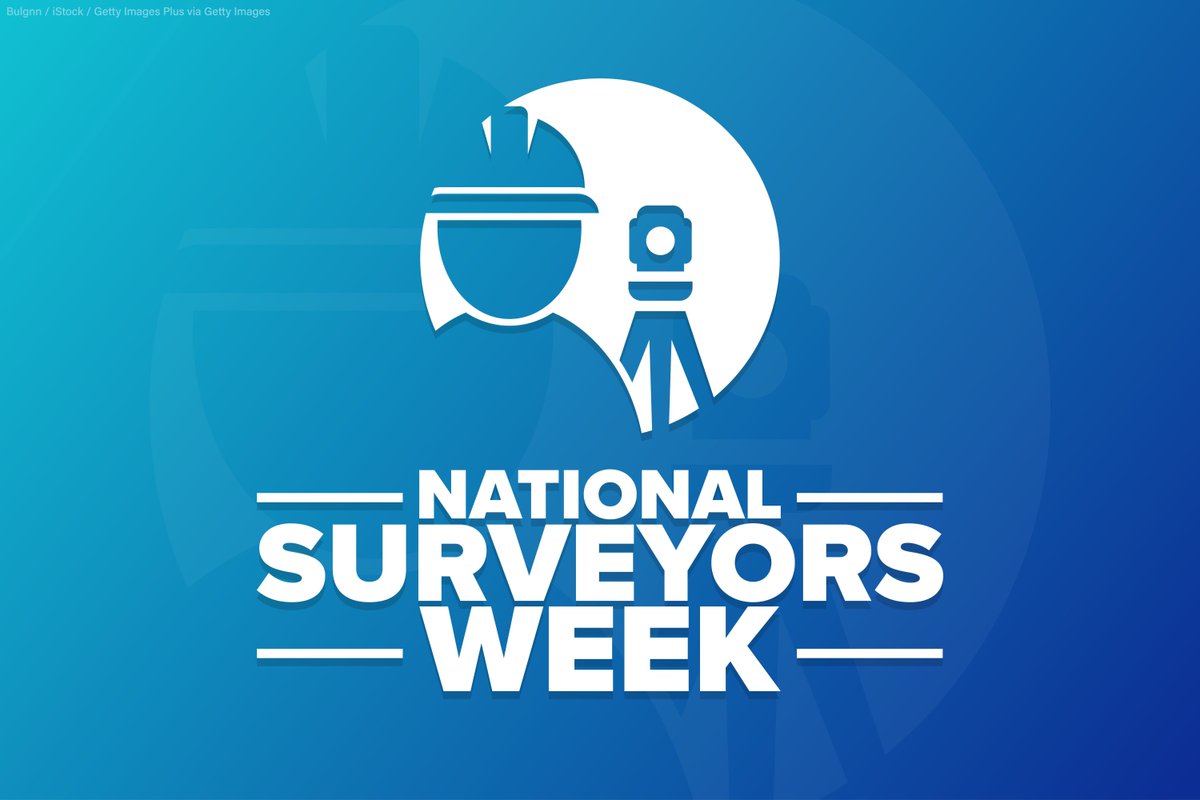 As we begin #NationalSurveyorsWeek, let us join together to bring awareness to the surveying profession and encourage others to explore the exciting career opportunities.