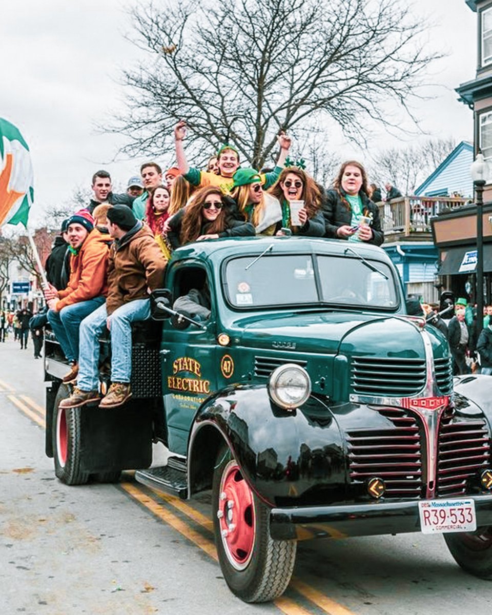 Join the #StPatricksDay fun at the South Boston Parade this weekend and stop by #IronWorksSouthBoston to keep the festivities going! Grab a drink and snap a photo with our GIANT shamrock. 📸🍀
