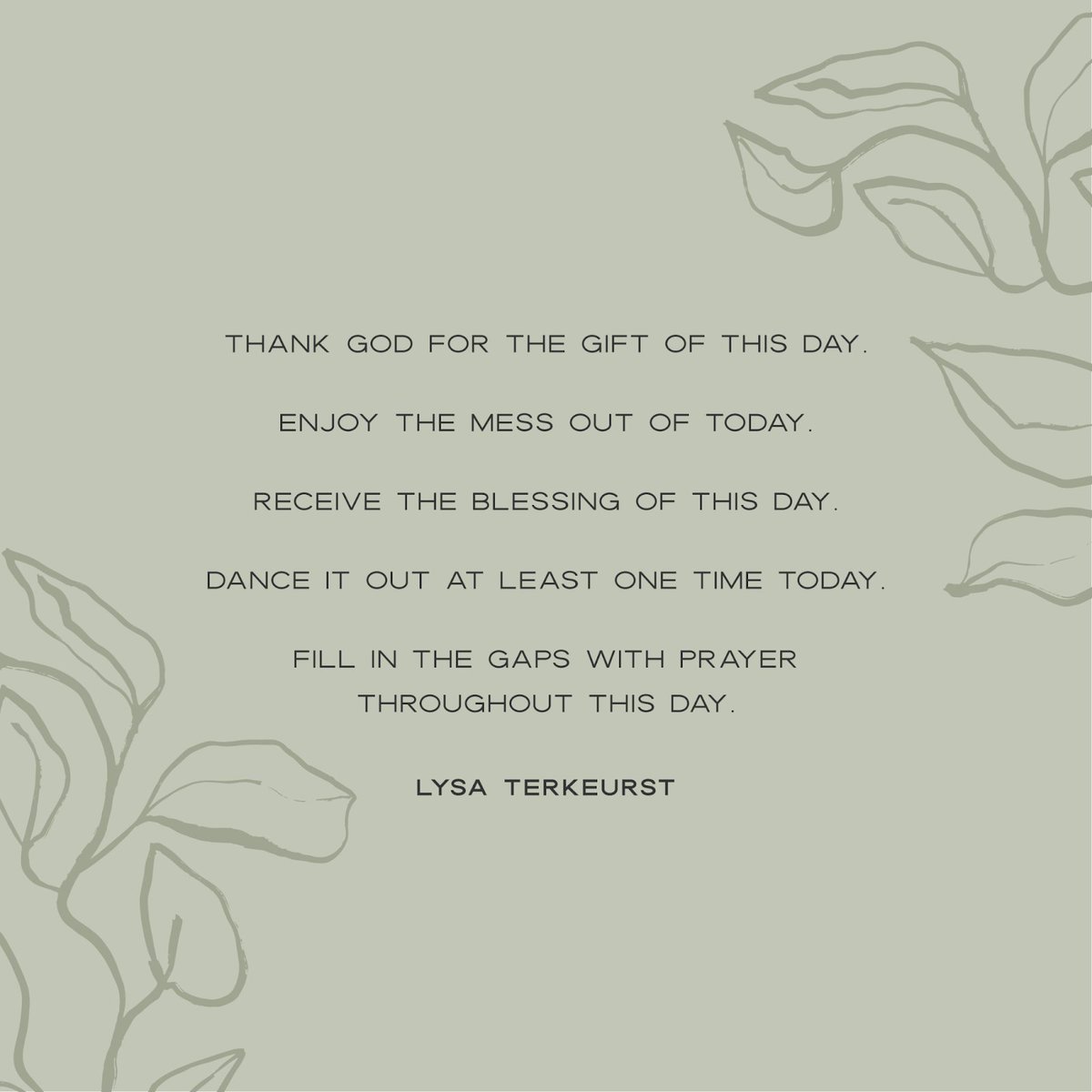 LysaTerKeurst's tweet photo. The flood of life's demands will consume us if we don’t take the time to let God right our perspective, reduce our stress level, and whisper His tender truths of love in our ear.

Let’s slow down enough to receive all that He longs to pour into us each and every day. https://t.co/YkUtodDq11