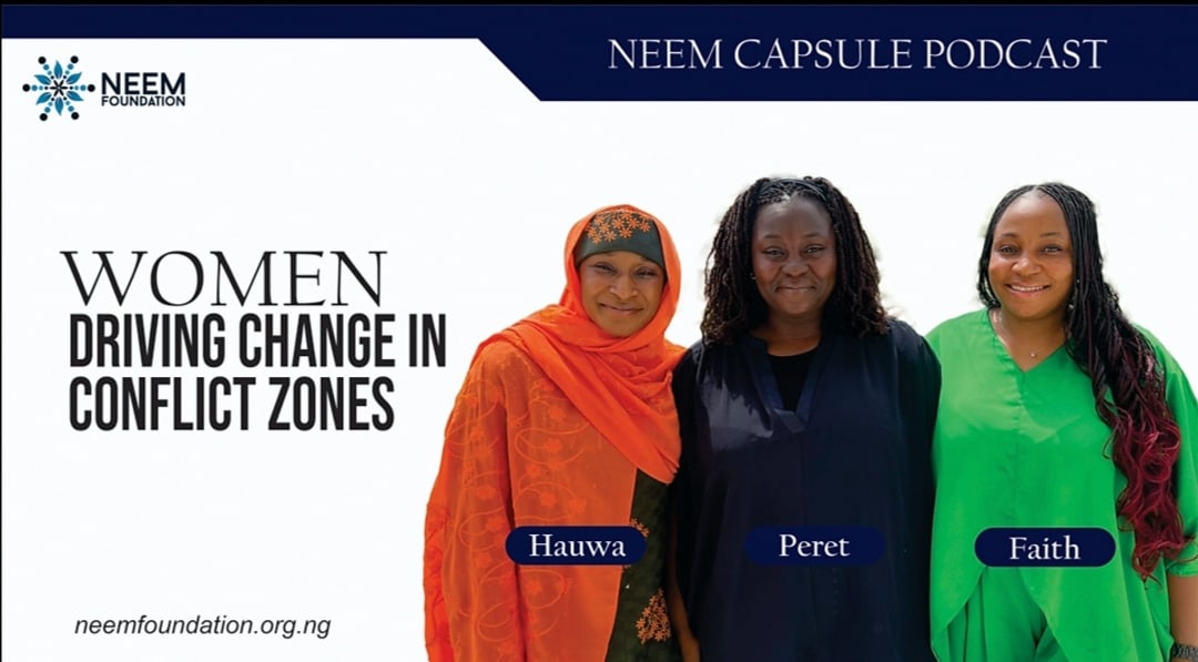 Exciting insights from our latest #Neemcapsule podcast episode! Hear from three remarkable women leading change in conflict-affected Nigerian communities. Listen here: youtu.be/3QazzdKkuU0?si… #podcast #womenleadingchange