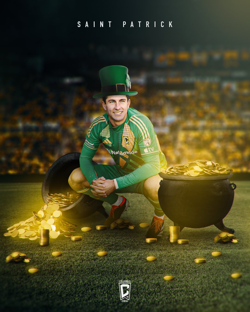 Happy St. Patrick's Day from Saint Patrick himself 🍀 #Crew96 ✘ @pschulte01