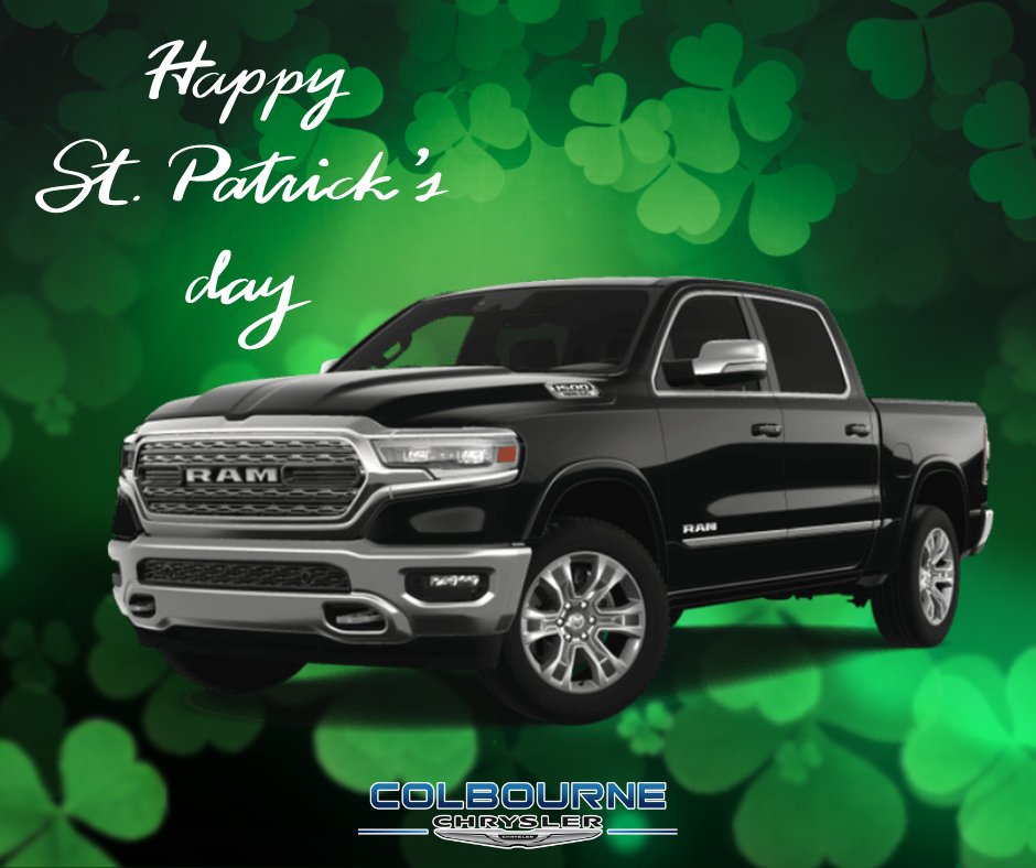 Happy St. Patrick's Day from all of us at Colbourne Chrysler! May your day be filled with luck, laughter, and the joy of driving in style!🍀🚗