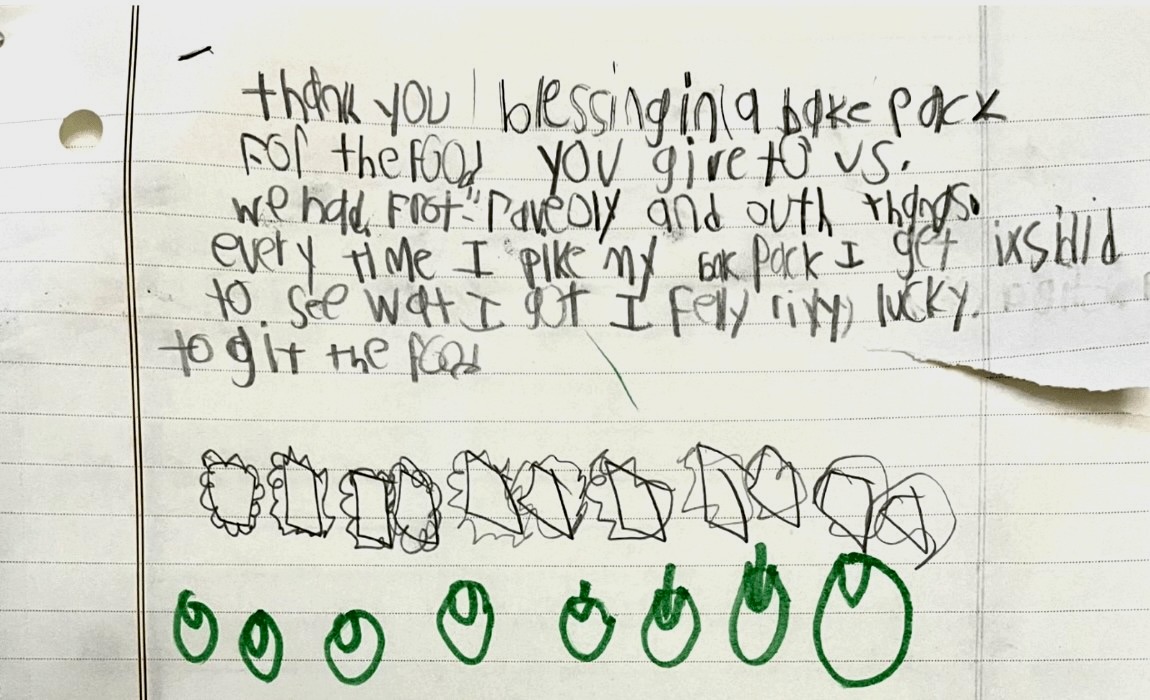 Blessed and "luckey." That's how thousands of kids feel every Friday when they take home a Blessings in a Backpack bag of food.

Thank you to our volunteers, donors, and supporters for making it happen! Happy St. Patrick's Day! 🍀🌈🌟