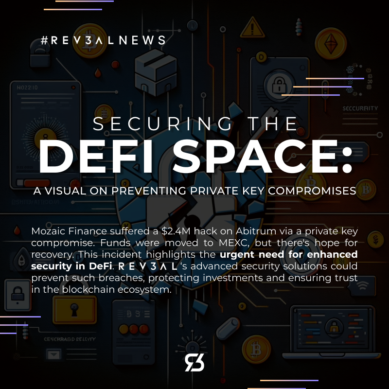 Rev3alTech's tweet photo. Rev3al's advanced security solutions could prevent such breaches, protecting investments and ensuring trust in the blockchain ecosystem. #DeFiSecurity #BlockchainSafety #Rev3alProtection #Rev3al #Rev3alNews https://t.co/MFak0shse6