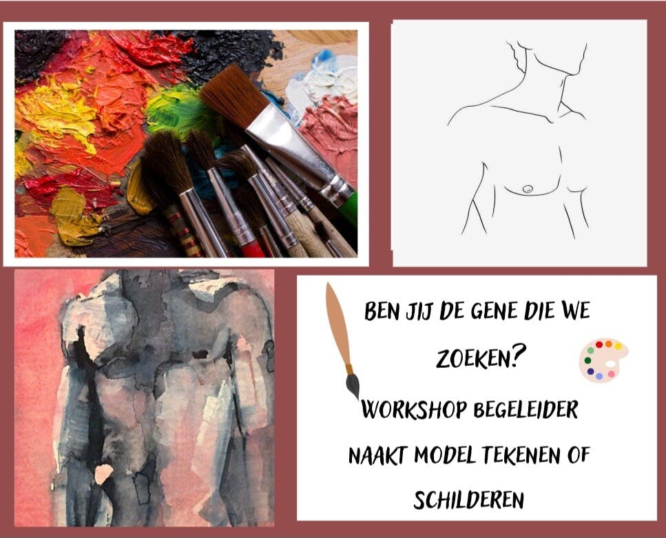 Uitgelicht op ons online dorpsplein:  Workshop begeleider naakt schilderen en of tekenen. dlvr.it/T4Btlb