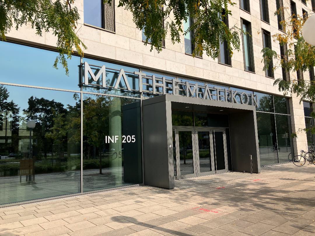 Here is for <a href="/keithschnak/">Keith Schnakenberg</a> The Mathematikon is a building of <a href="/UniHeidelberg/">Uni Heidelberg</a> on the Neuenheimer Feld campus. You find there the math department, computer science department, …