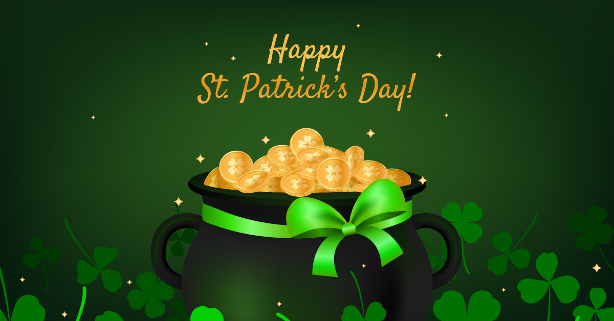 Wishing you a pot of gold this St. Patrick's Day.
#StPatrick #StPatrickParade #March17