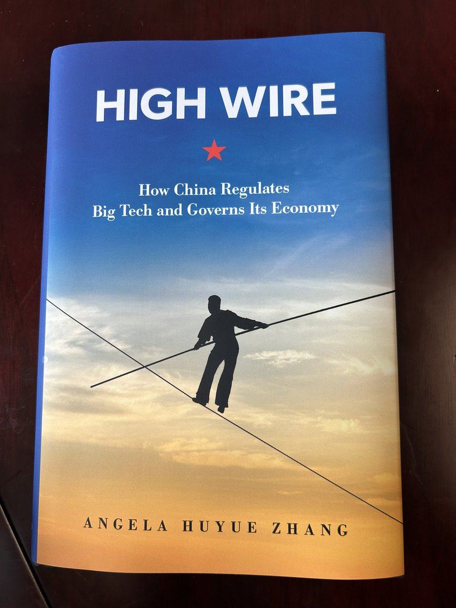 What a privilege to get a signed copy of @AngelaZhangHK’s new book High Wire. Looking forward to discussing it at her @HKULaw @CCLHKU book talk on Thursday!