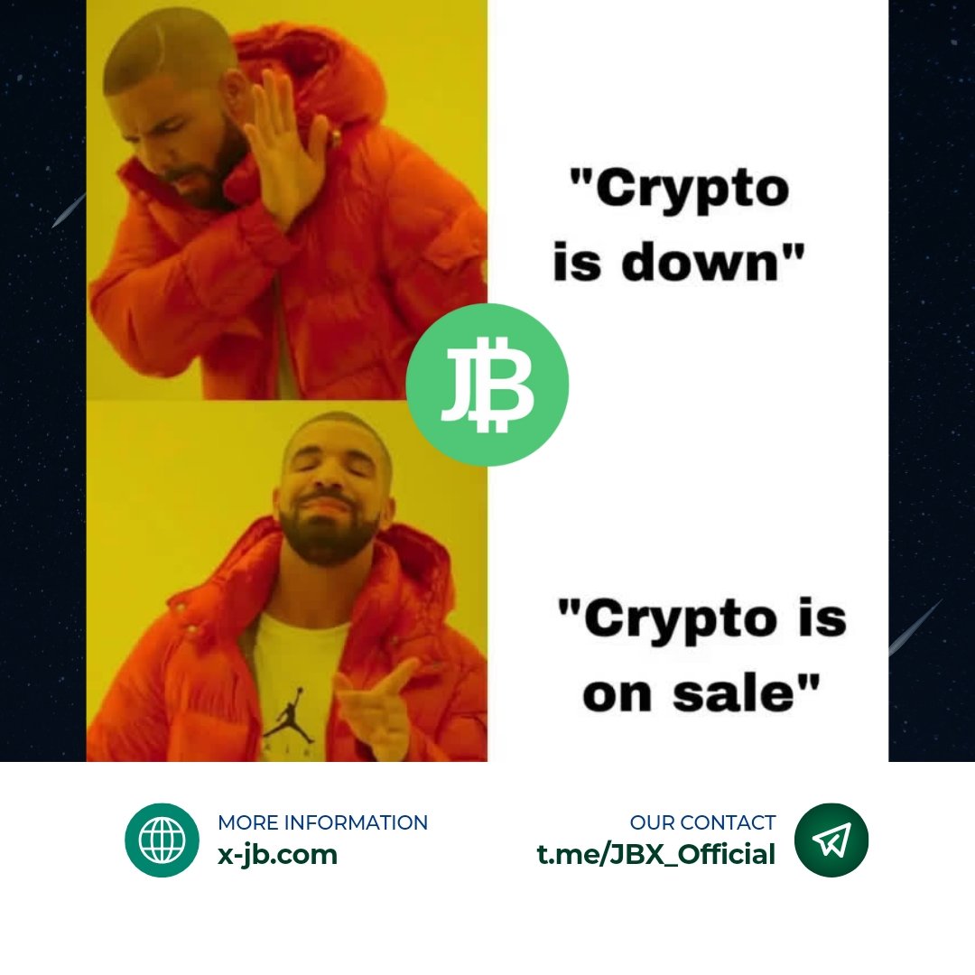 JBX_Official's tweet photo. The bearish market or 'crypto on sale' perspective is merely a mindset of a holder or trader. Instead of seeing it as a downturn, consider it an opportunity to acquire assets at lower prices.
#JournalofBlockchain #XJB #JBUS $JBUS #JB2 #DeFi #JBX $BTC #Staking $JBX https://t.co/WtMamoi06d