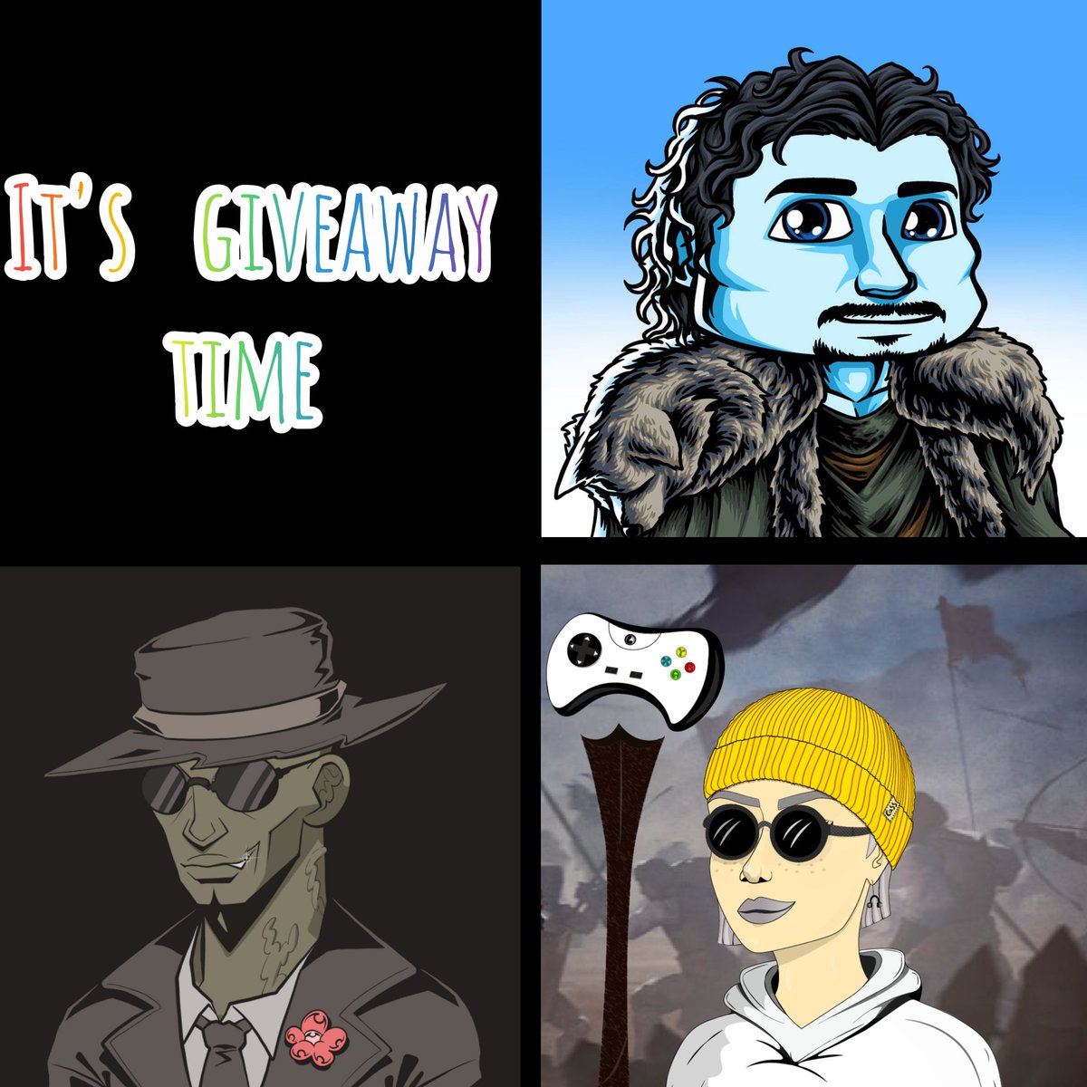 cassandra_club's tweet image. GM GM 😍😍

It's #Giveaway Sunday 😋😋

3 Swol Beach WL⛱️
5 OG for our upcoming mint🥳
1 legion of gloom😈

To enter follow: @cassandra_club
@Legion_Villains @swolbeach @_TrueVoodoo 😻
Like ❤️
Repost 🔄
Tag 3 friend for luck 🫂

See you in 48⏰