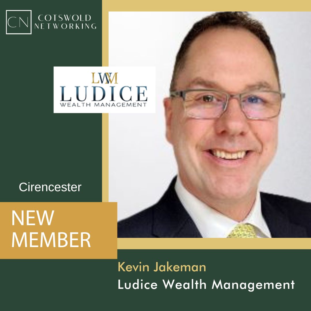 A big welcome to a new member to our Cirencester Networking group - Kevin Jakeman from Ludice Wealth Management. They are dedicated to providing the most suitable financial advice and outcomes for all their clients. #cotswoldnetworking #cirencester #cirencesterbusiness