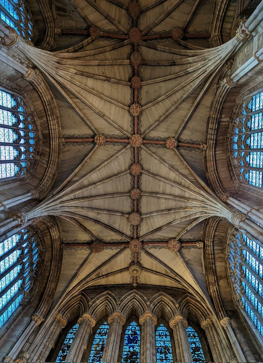 The vaults of the north transept at Lichfield Cathedral for #CeilingsOnSunday