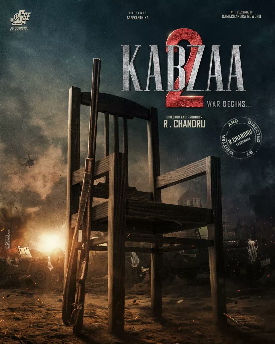 One Year of #Kabzaa. Sequel of the film to begin filming soon.