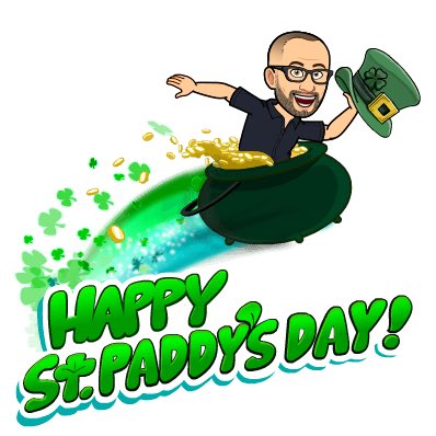 From this Paddy to everyone I know and those that I have yet to know - wishing you all a very happy St Patrick’s Day. May it be full of great craic! Lá Fhéile Pádraig sona daoibh. Sláinte (cheers!)